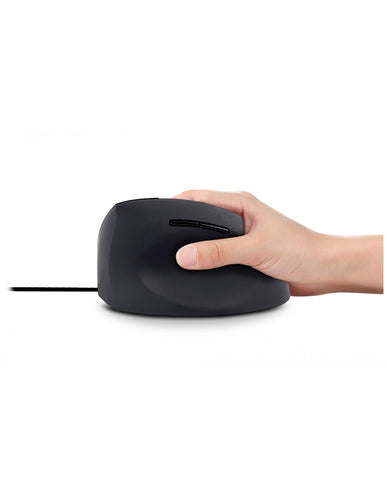 Vertical Wired Mouse Urban Factory EMR01UF-N 3600 DPI USB-A USB-C Black