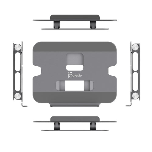 Laptop Stand j5create JTS127 Multi-Angle Aluminium 16-Inch Black Grey - JTS127-N