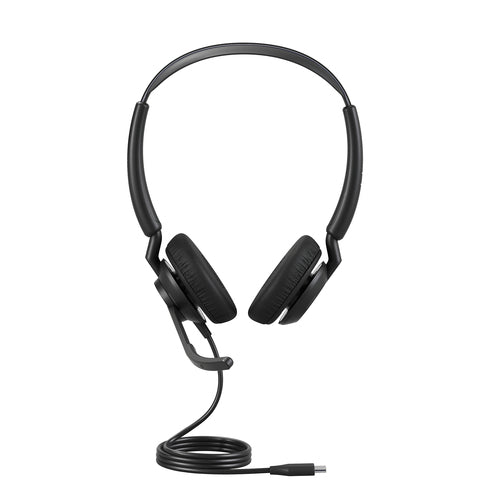 Jabra Engage 50 II USB-C Stereo Wired Headset - Black - Lightweight Office Headset