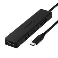 USB 3.2 Gen 1 Type-C Laptop Docking Station with HDMI and SD Card Slots