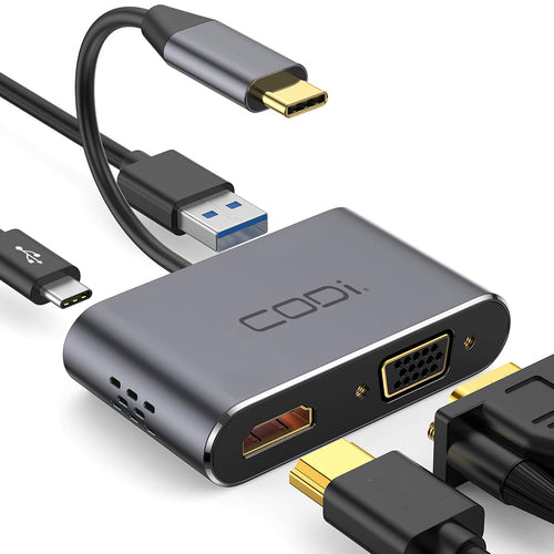 USB Graphics Adapter CODi Full HD 1920x1080 Aluminium Grey