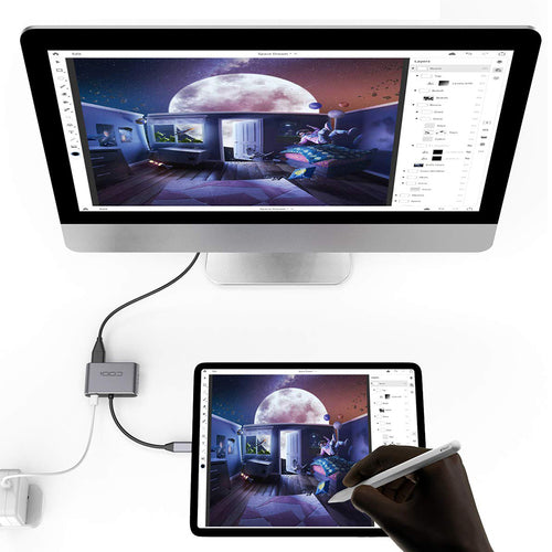 USB Graphics Adapter CODi Full HD 1920x1080 Aluminium Grey