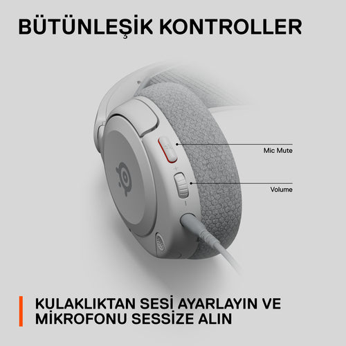 Wired Gaming Headset Steelseries Arctis Nova 1 20-22000 Hz 236g White