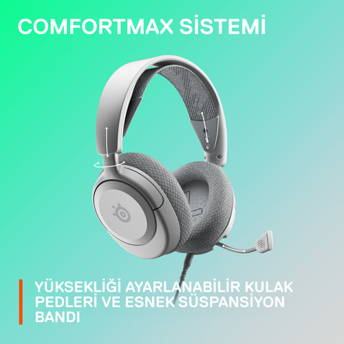 Wired Gaming Headset Steelseries Arctis Nova 1 20-22000 Hz 236g White