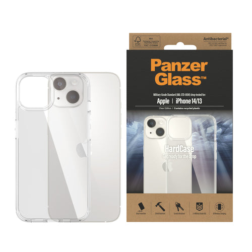 PanzerGlass ® HardCase iPhone 14 | 13 | Clear mobile phone case