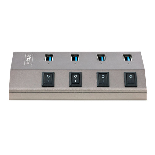 StarTech.com 4-Port Self-Powered USB-C Hub - USB 3.0 - 5Gbps - USB Type C Expansion