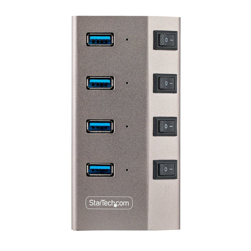 StarTech.com 4-Port Self-Powered USB-C Hub - USB 3.0 - 5Gbps - USB Type C Expansion