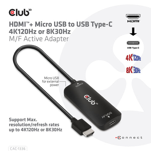 CLUB3D CAC-1336 Videokabeladapter