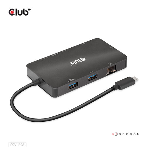 7-in-1 USB-C Dockingstation Dual DisplayPort 4K 60Hz HUB