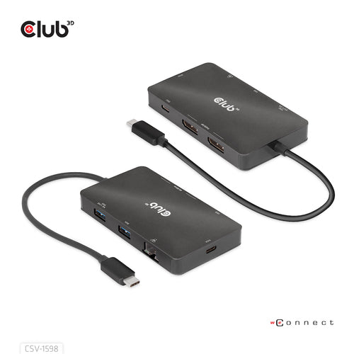 7-in-1 USB-C Dockingstation Dual DisplayPort 4K 60Hz HUB