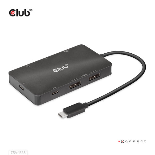 7-in-1 USB-C Dockingstation Dual DisplayPort 4K 60Hz HUB