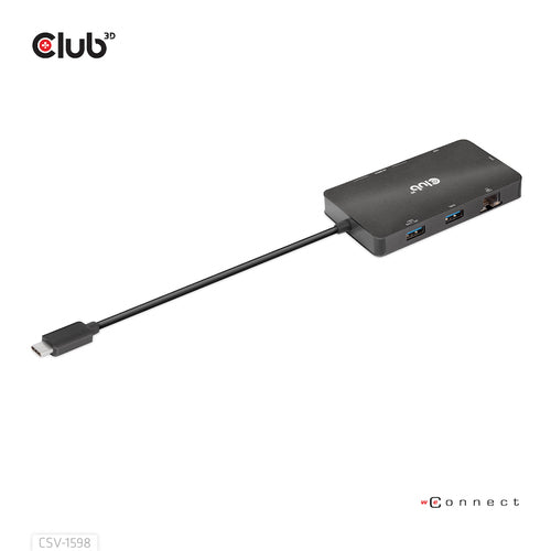 7-in-1 USB-C Dockingstation Dual DisplayPort 4K 60Hz HUB