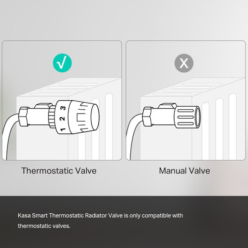 Kasa Smart KE100 thermostatic radiator valve