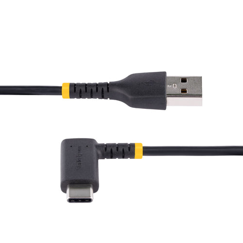 StarTech.com R2ACR-30C USB A to C Charging Cable - 1ft Heavy Duty Fast Charge Black