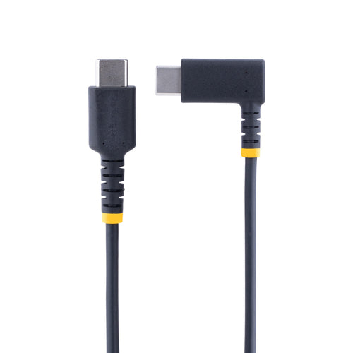 StarTech.com 3ft USB C Charging Cable R2CCR-1M - 60W PD, Right Angle, Heavy Duty