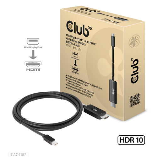 CLUB3D CAC-1187 video cable adapter