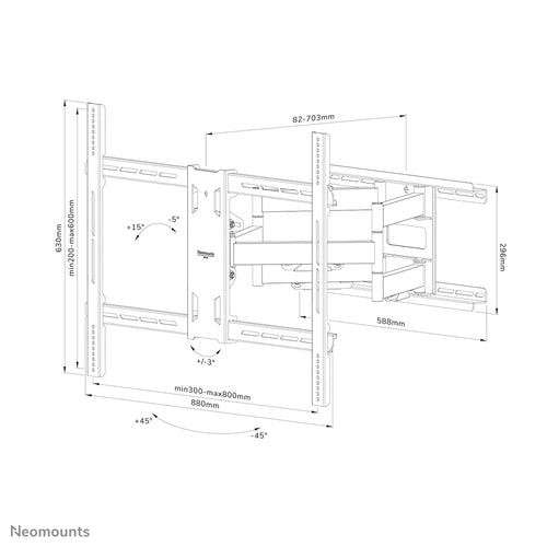 Neomounts WL40S-950BL18 TV mount/stand