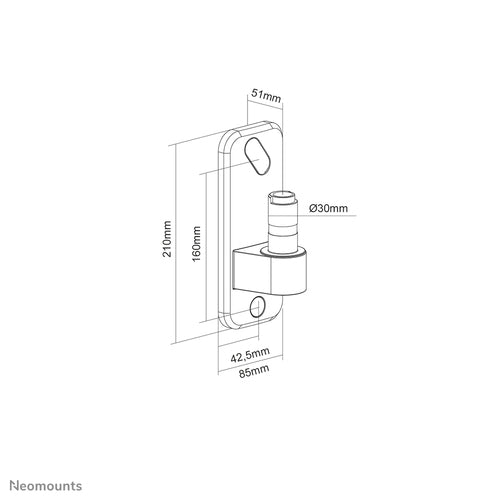 Neomounts AWL75-450BL monitor mount accessory