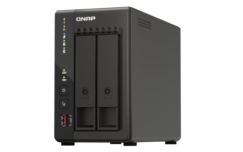 QNAP TS-253E NAS Tower - Intel Celeron J6412, 8GB RAM, Expandable Storage
