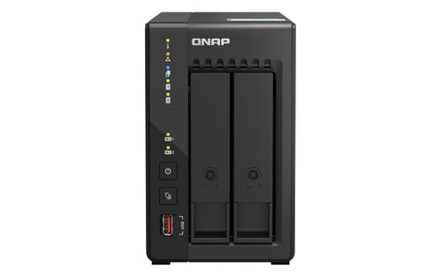 QNAP TS-253E NAS Tower - Intel Celeron J6412, 8GB RAM, Expandable Storage