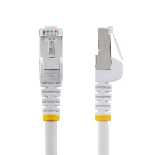 Cat6a Ethernet Cable 7.5m 10GbE S/FTP RJ-45 Low Smoke White