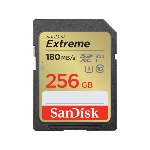SanDisk Extreme 256GB SDXC Class 10 UHS-I Memory Card 180MB/s