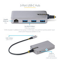 StarTech.com 5G3AGBB-USB-C-HUB laptop dock/port replicator