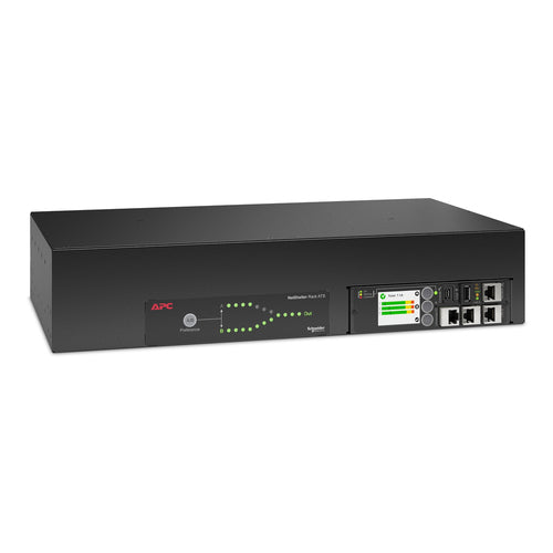 Automatischer Umschalter 2HE 30A 200/208V Rackmount ATS Schwarz