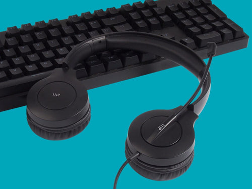On-Ear Headset Monoprice Workstream WFH 3.5mm USB Wired Black