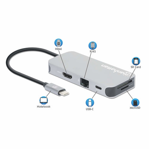 Manhattan 130615 laptop dock/port replicator