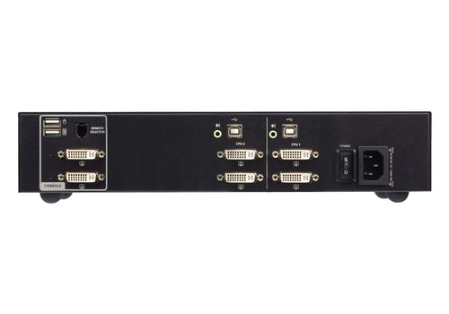 ATEN CS1142D4 KVM Switch - 4K Ultra HD - Rack Mount - Black