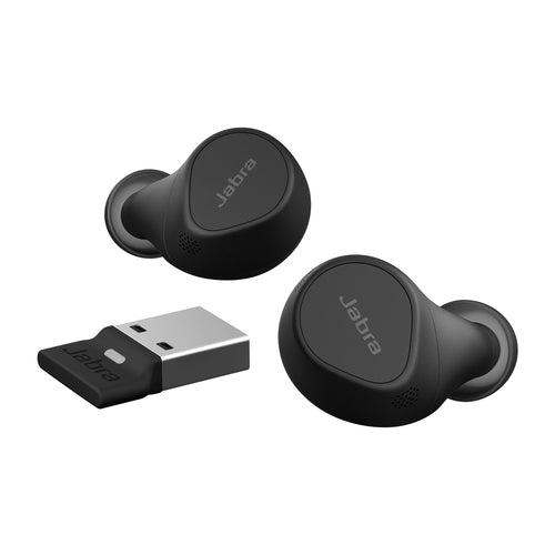 Jabra Evolve2 Buds - True Wireless Stereo Headset - Black - USB-A MS - Lightweight Earbuds
