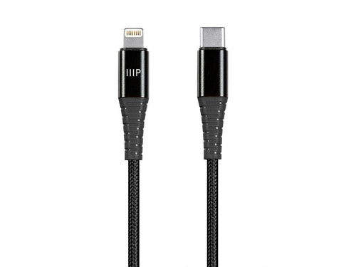 Lightning Cable Monoprice AtlasFlex USB-C 6 Feet Nylon Braided