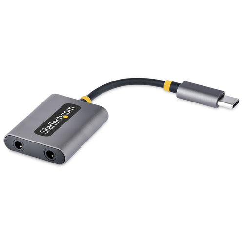 StarTech.com USB-C Audio Splitter - Dual Headset Adapter with 24-bit DAC