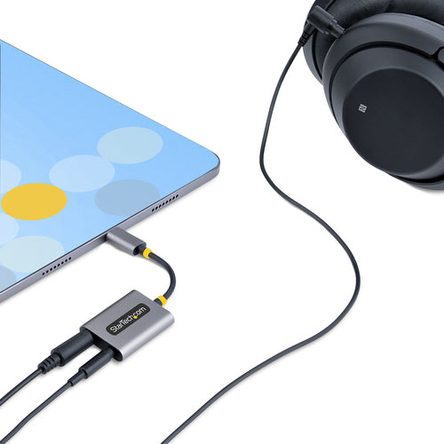 StarTech.com USB-C Audio Splitter - Dual Headset Adapter with 24-bit DAC