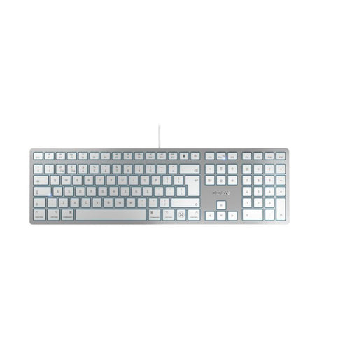 CHERRY KC 6000C for Mac Kabelgebundene Tastatur - USB, Scheren-Tastenmechanismus, Silber