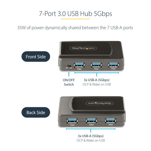 StarTech.com 5G7AS-USB-A-HUB interface hub