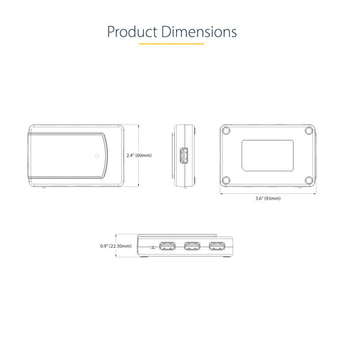 StarTech.com 5G7AS-USB-A-HUB interface hub