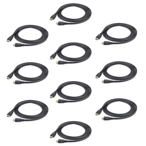 StarTech 6ft HDMI Cable 10 Pack - 4K High Speed HDMI 1.4 for Ultra HD - Black