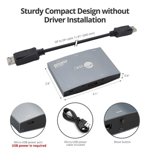 Siig CE-DP0S11-S1 video splitter