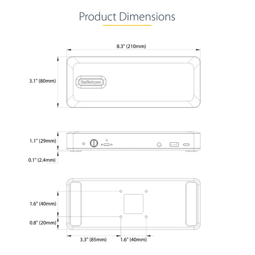 StarTech.com DK31C3MNCRUE laptop dock/port replicator