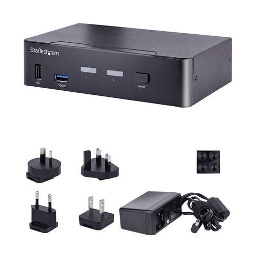StarTech.com SV231DPUCA KVM Switch - 4K Ultra HD, 5120 x 1440, Multi-Computer Control