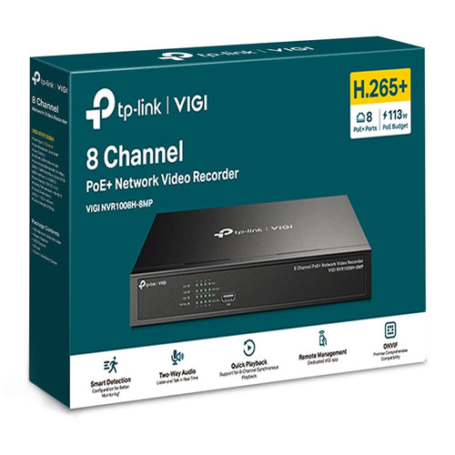 TP-Link VIGI NVR1008H-8MP network video recorder