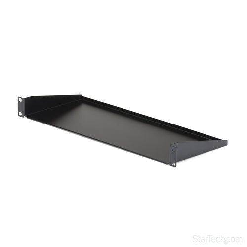 StarTech.com CABSHELF1U 1HE Serverschrank-Fachboden – Hochleistungsstahl, 15 kg Tragkraft