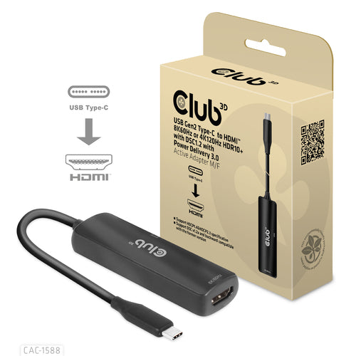 USB Typ-C auf HDMI Aktiv-Adapter 8K 60Hz HDR10+