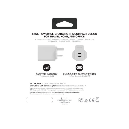 mophie 409909305 mobile device charger