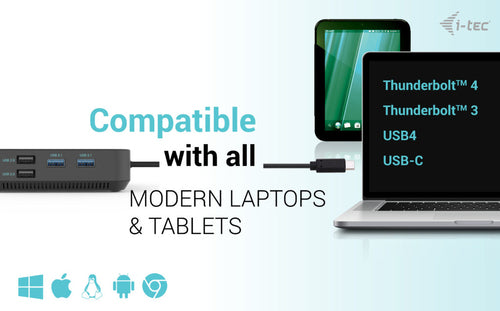 i-tec C31TRIPLE4KDOCKPDPRO laptop dock/port replicator