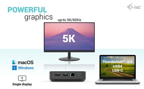 i-tec C31TRI4KDPDPRO100UK laptop dock/port replicator