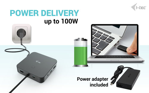 i-tec C31TRI4KDPDPRO100UK laptop dock/port replicator