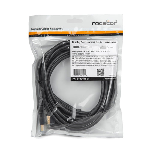 Rocstor Y10C483-B1 video cable adapter